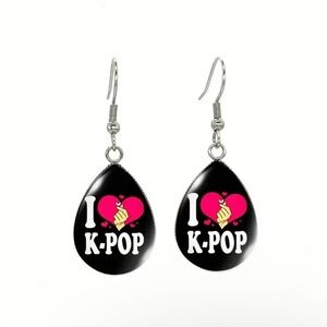 I Love K-Pop Earrings
